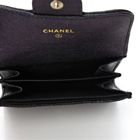 chanel card holder flap caviar|Long Wallets .